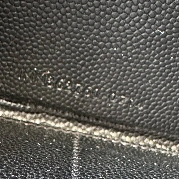 Authentic Saint Laurent Studded Zip Around Wallet Grain de Poudre Black Silver - Picture 13 of 14